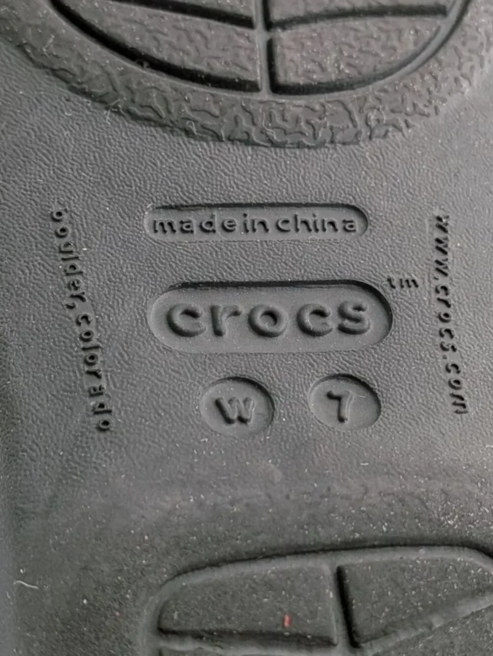 Crocs Size 7 $60 Black Huarache Strappy Comfort Slide Sandals Casual Lightweight